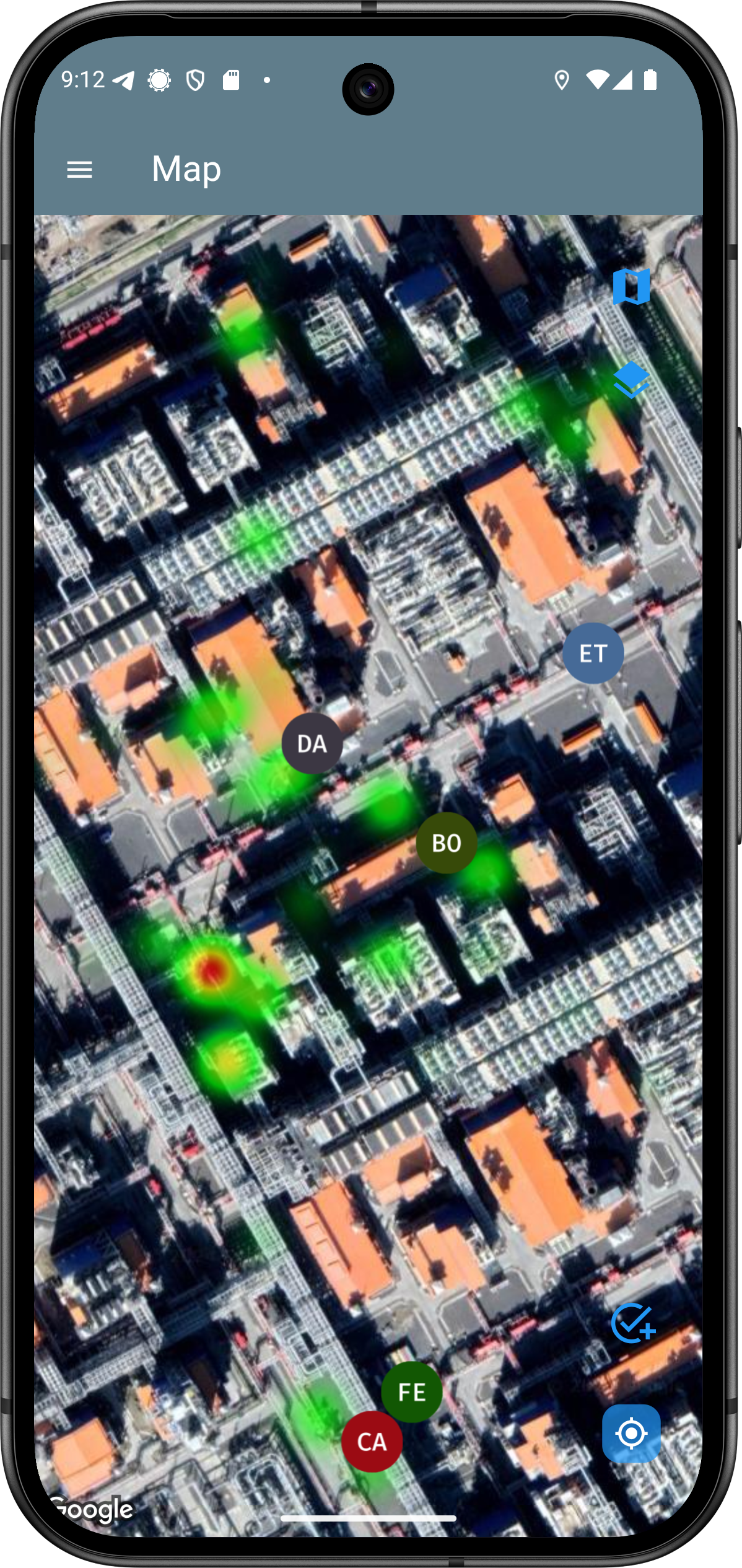 Android Feature Heatmap