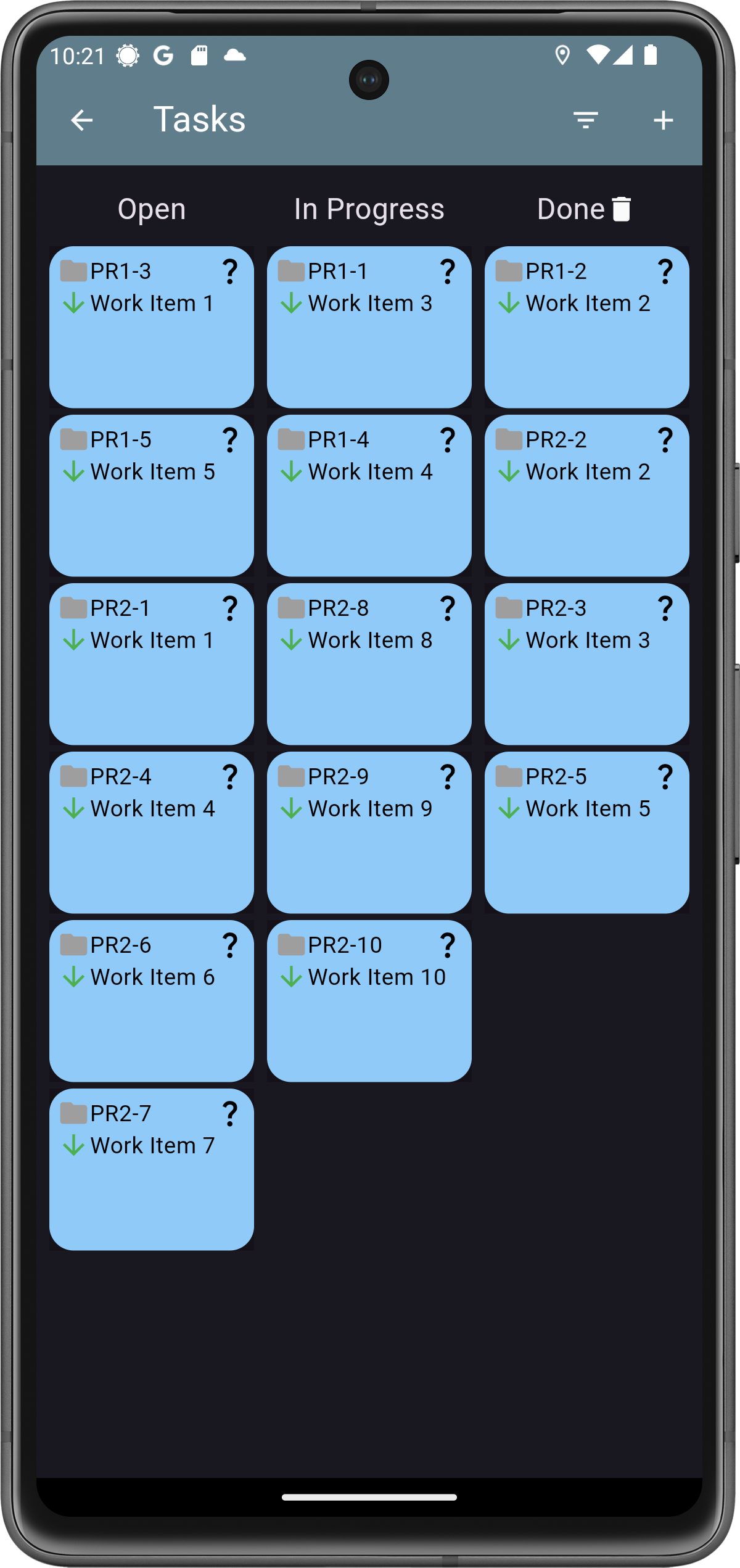 Android Feature Kanban